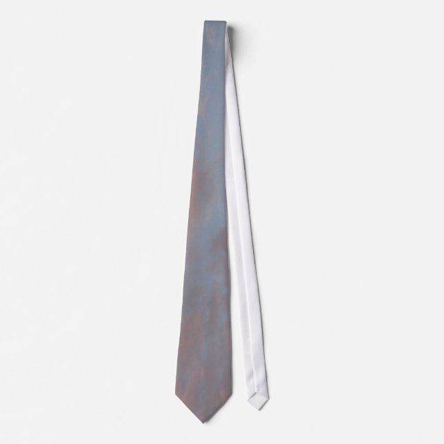 Medium blue and Peach - tie (Front)