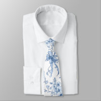 Medium Blue and White Coquette