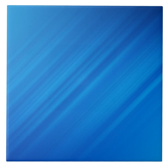 Medium Blue Diagonal Lines Tile (Front)