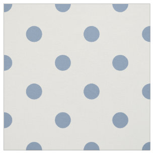 Medium Blue Polka Dots (large scale) Fabric