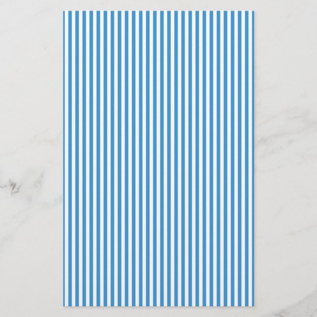 Medium Blue Stripe Soap Wrap Paper Sheet (Front)