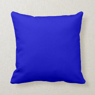 Medium Blue Throw Pillow