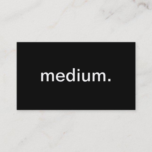 Medium Business Card (Front)