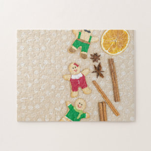 Medium Christmas Gingerbread Man Jigsaw Puzzle