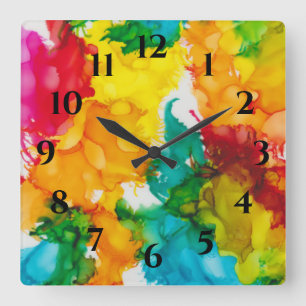 Medium Clock "Confetti Time"