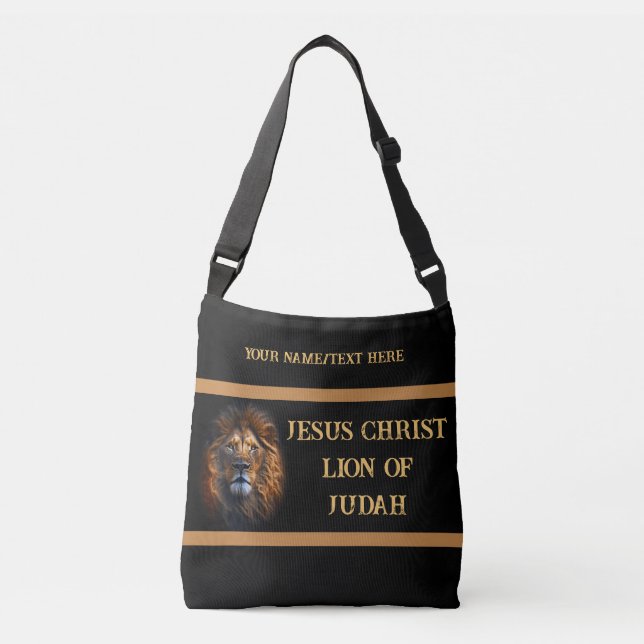 Medium Cross Body Bag Jesus Christ Lion Of Judah (Front)