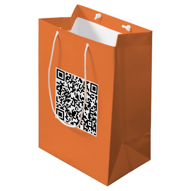 Medium Custom Bag with QR Code for Brand Promotion (Front Angled)