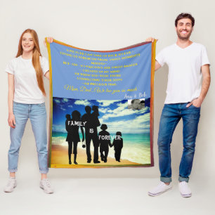 Medium Customizable Throw Special Person Fleece Blanket