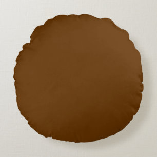 medium dark brown solid plain pillow
