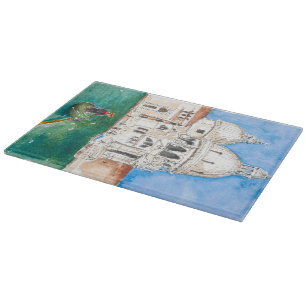 Medium Decorative Glass Cutting Board