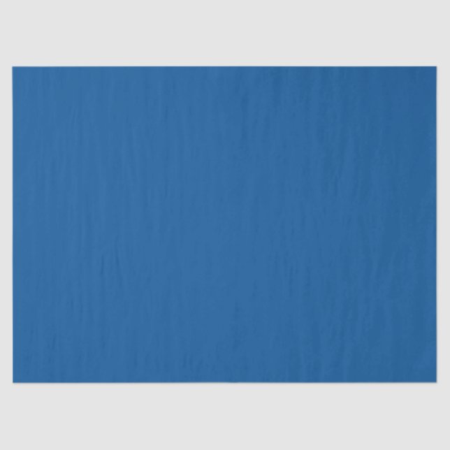 Medium Electric Blue Solid Colour Tissue Paper (Front)