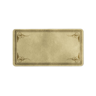 Medium Fancy Corners Apothercary Label