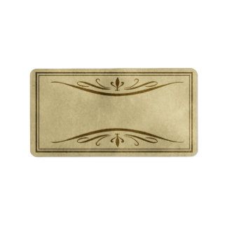 Medium Flourished Apothecary Label