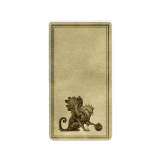 Medium Griffon Apothecary Label