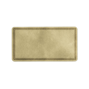 Medium Horizontal Plain Apothecary Label