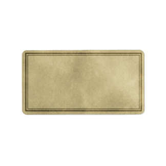Medium Horizontal Plain Apothecary Label