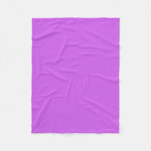 Medium Orchid Solid Colour Fleece Blanket