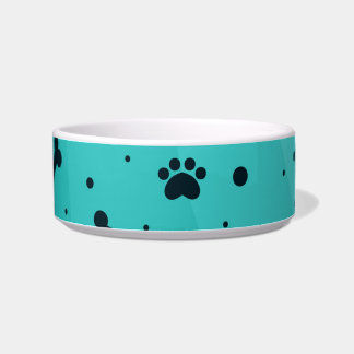 Medium Paw Print Pet Bowl