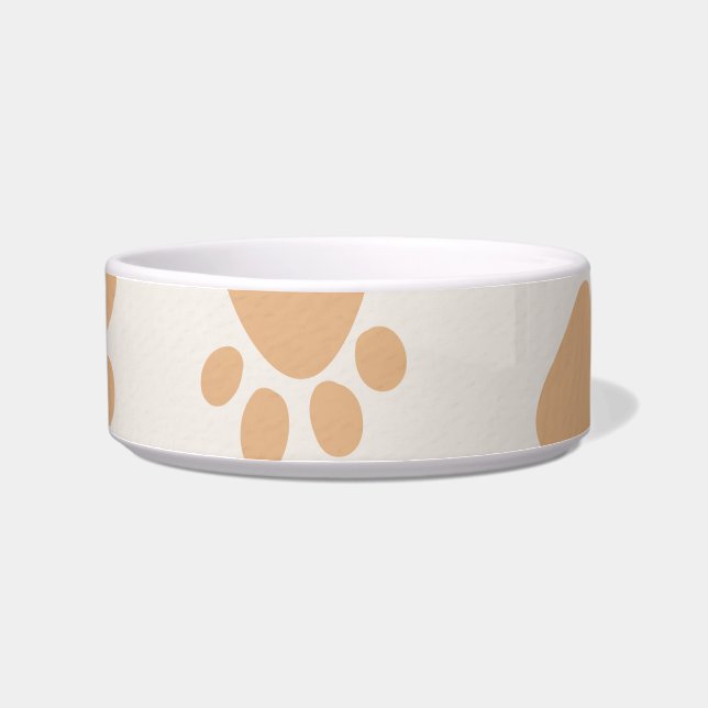 Medium Paw Print Pet Bowl (Left)