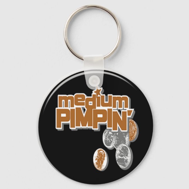 medium pimpin key chain (Front)