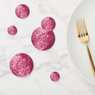 Medium Pink Glitter Confetti