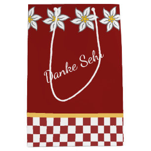 Medium Red Edelweiss Gift Bag
