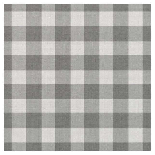 medium-scale mixed gray plaid with subtle texture fabric (Close Up)