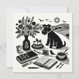 Medium Schnauzer Note Card