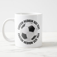 Medium Size Personalized Text Soccer Ball Custom