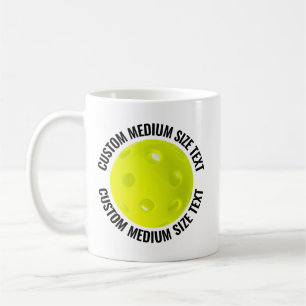 Medium Size Text 11oz Personalized Pickleball Mug