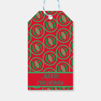 Medium Sized Red/Green Gift Bag Tags