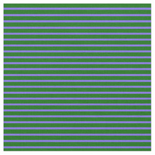 Medium Slate Blue and Dark Green Coloured Pattern Fabric