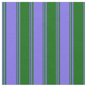Medium Slate Blue and Dark Green Pattern Fabric