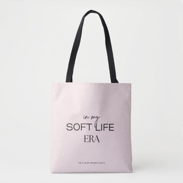 Medium Soft Life Era Tote Bag – Feminine Aesthetic (Devant)