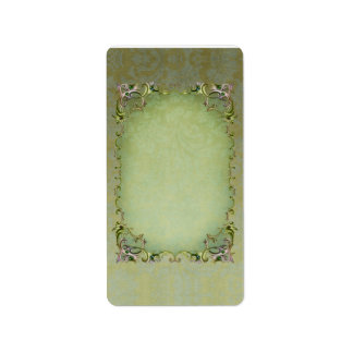 Medium Spring Brocade Apothecary Label