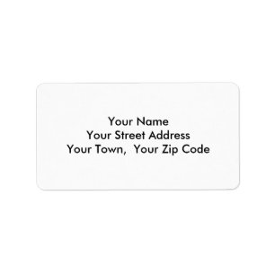 Medium Template Return Address Personalized Labels