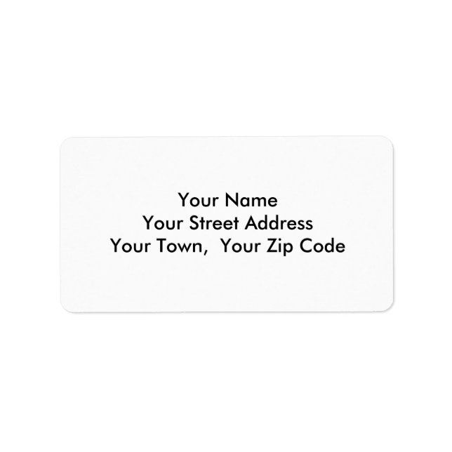 Medium Template Return Address Personalized Labels (Front)