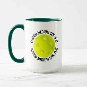 Medium Text H. GREEN Combo 15oz Custom Pickleball Mug
