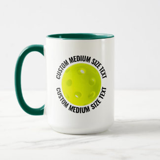 Medium Text H. GREEN Combo 15oz Custom Pickleball Mug