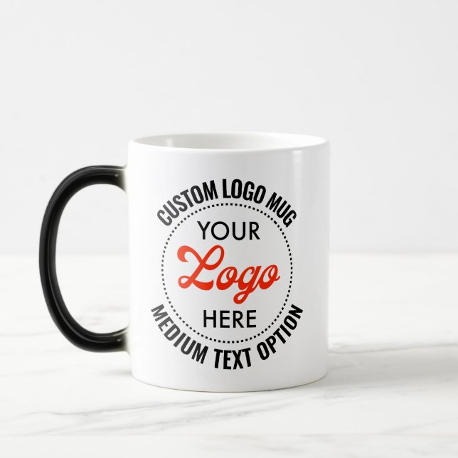 Medium Text Personalized Photo Heat Changing Mug (Left)