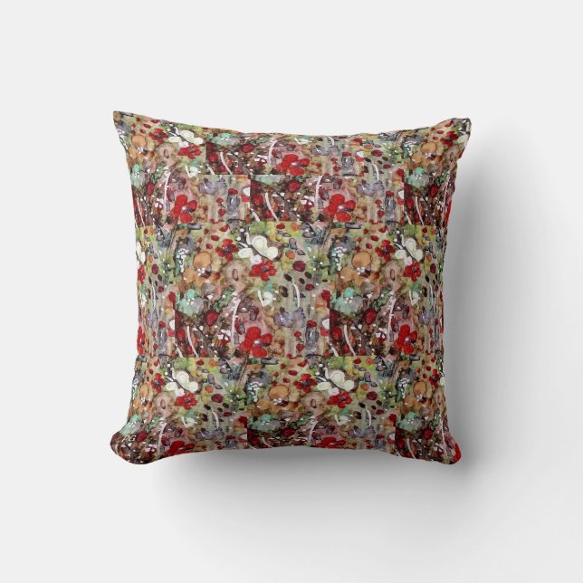 Medium Throw Pillow Original Gorgeous Floral! (Front)