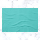 Medium Turquoise Solid Colour Kitchen Towel<br><div class="desc">Medium Turquoise Solid Colour</div>