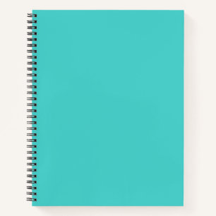 Medium Turquoise Solid Colour Notebook