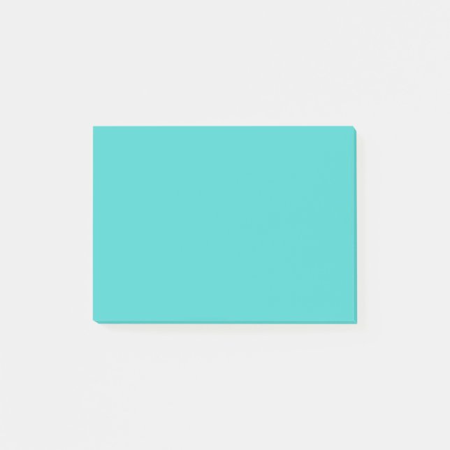 Medium Turquoise Solid Colour Post-it Notes (Front)