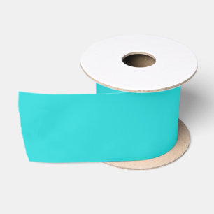 Medium Turquoise Solid Colour Satin Ribbon