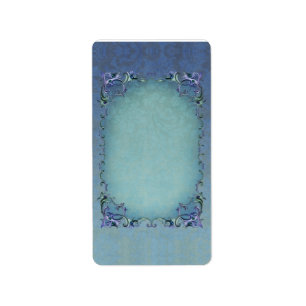 Medium Winter Brocade Apothecary Label