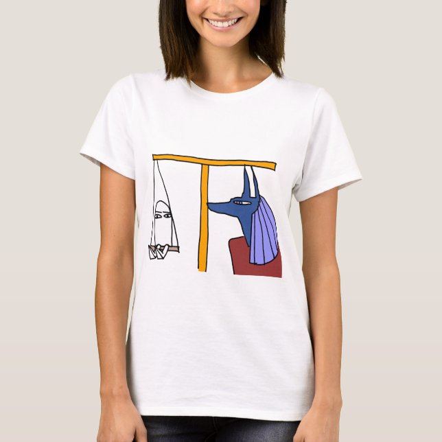 Medjed and Anubis Egyptian gods T-Shirt (Front)