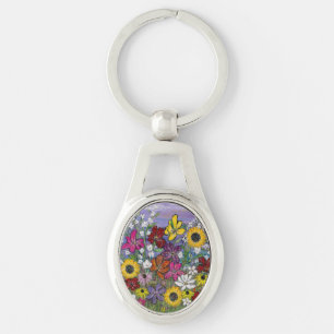 Medley Floral Keychain