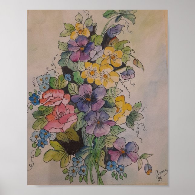 Medley of Flowers Poster (Front)