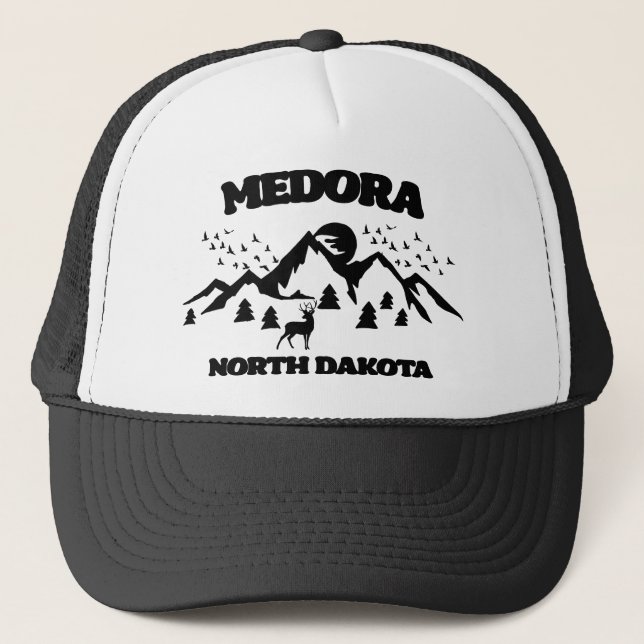 Medora,North Dakota Trucker Hat (Front)